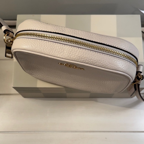 Coach Jamie Crossbody Bag with Gold Hardware and Cream Leather - Picture 11 of 11